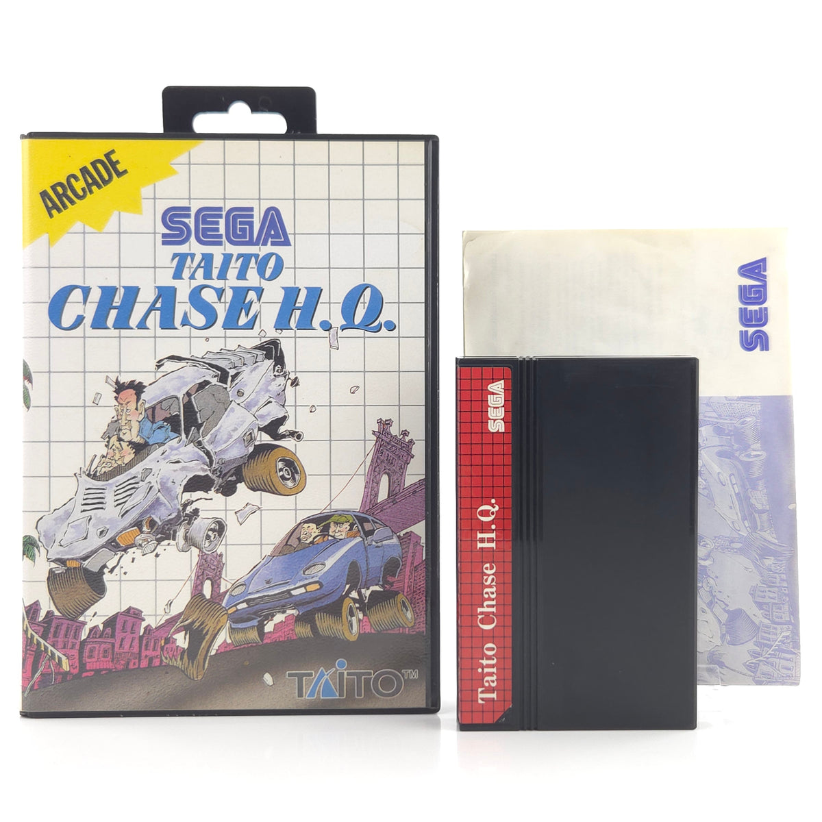 Sega Master System Spiel Chase H.Q. Modul Anleitung OVP