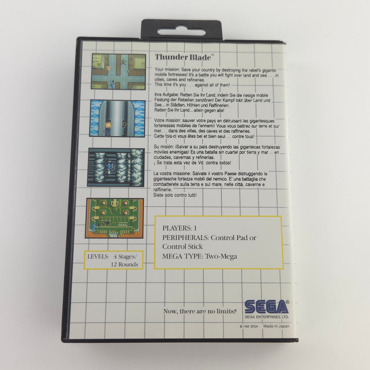 Sega Master System Spiel Thunder Blade MS OVP PAL EUR