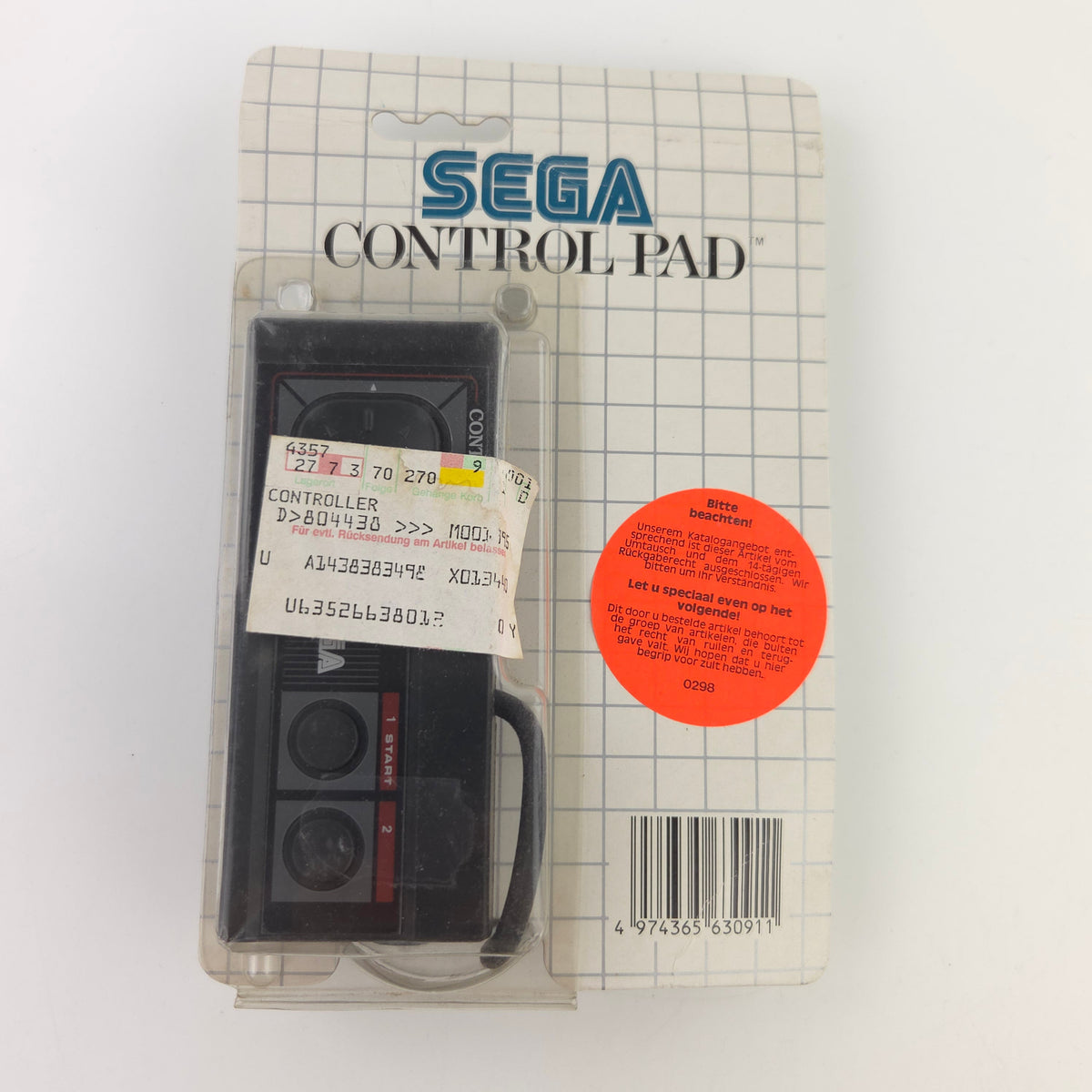 Sega Master System Zubehör: Original Control Pad MS - Controller NEU BLISTER PAL