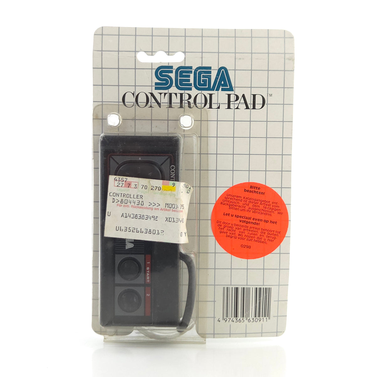 Sega Master System Zubehör: Original Control Pad MS - Controller NEU BLISTER PAL