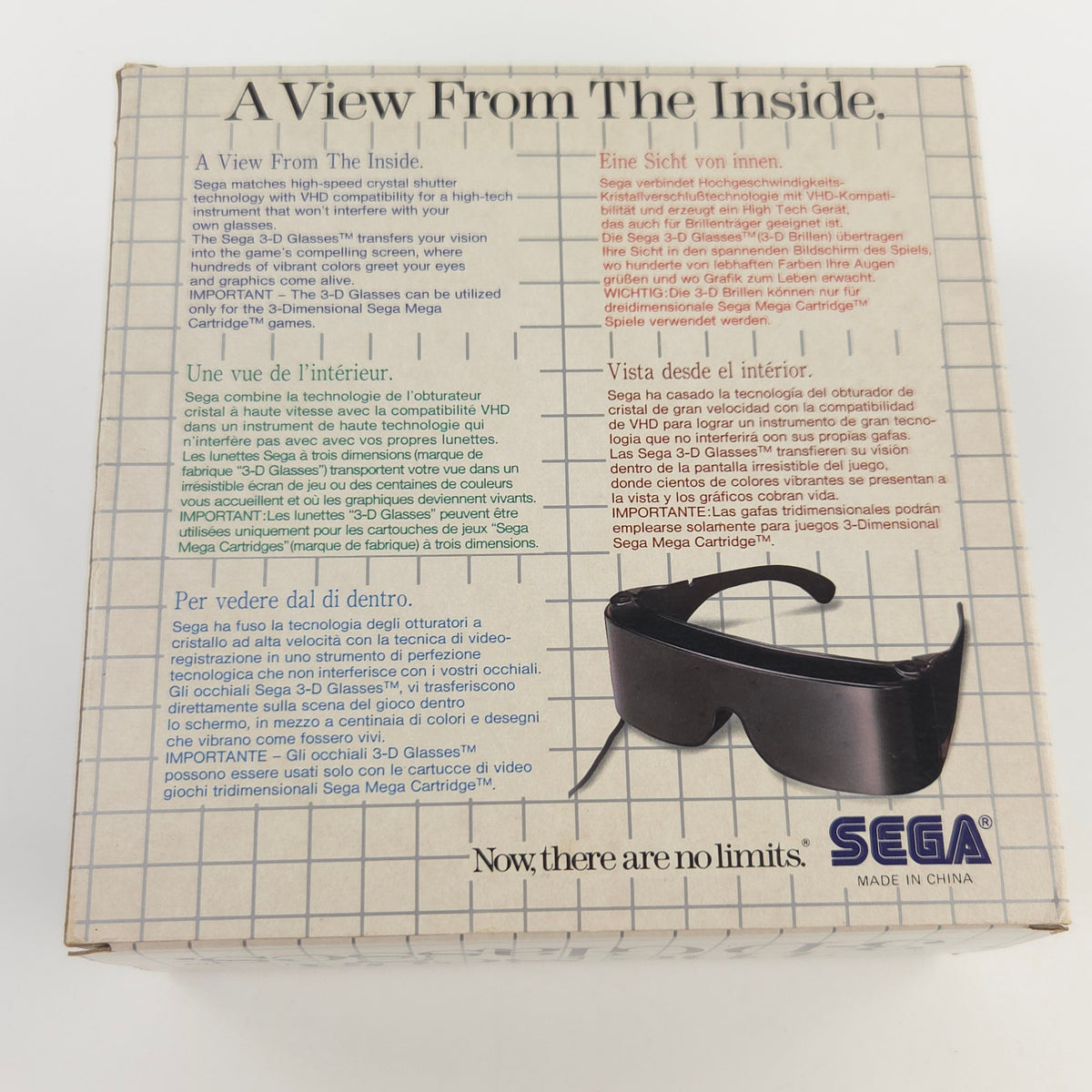 Sega Master System Zubehör The 3D Glasses Controller NEU OVP