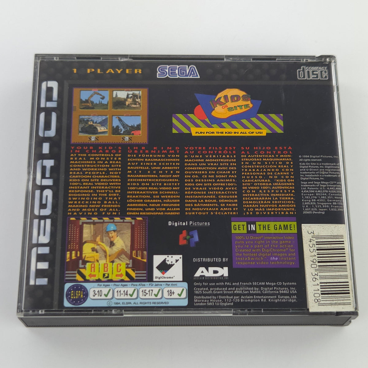 Sega Mega-CD Spiel Kids on Site MCD PAL OVP Retrofans
