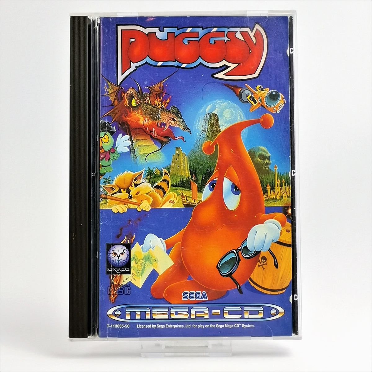 Sega Mega-CD Spiel – Puggsy OVP Anleitung PAL UK Version