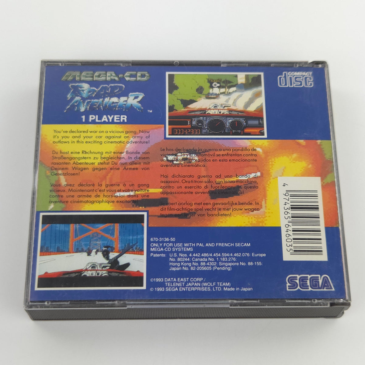 Sega Mega-CD Spiel Road Avenger MCD OVP PAL EUR MD