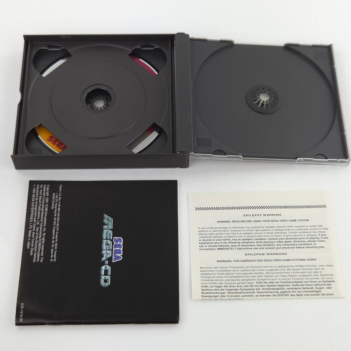 Sega Mega CD Spiel Sherlock Holmes MCD OVP PAL EUR