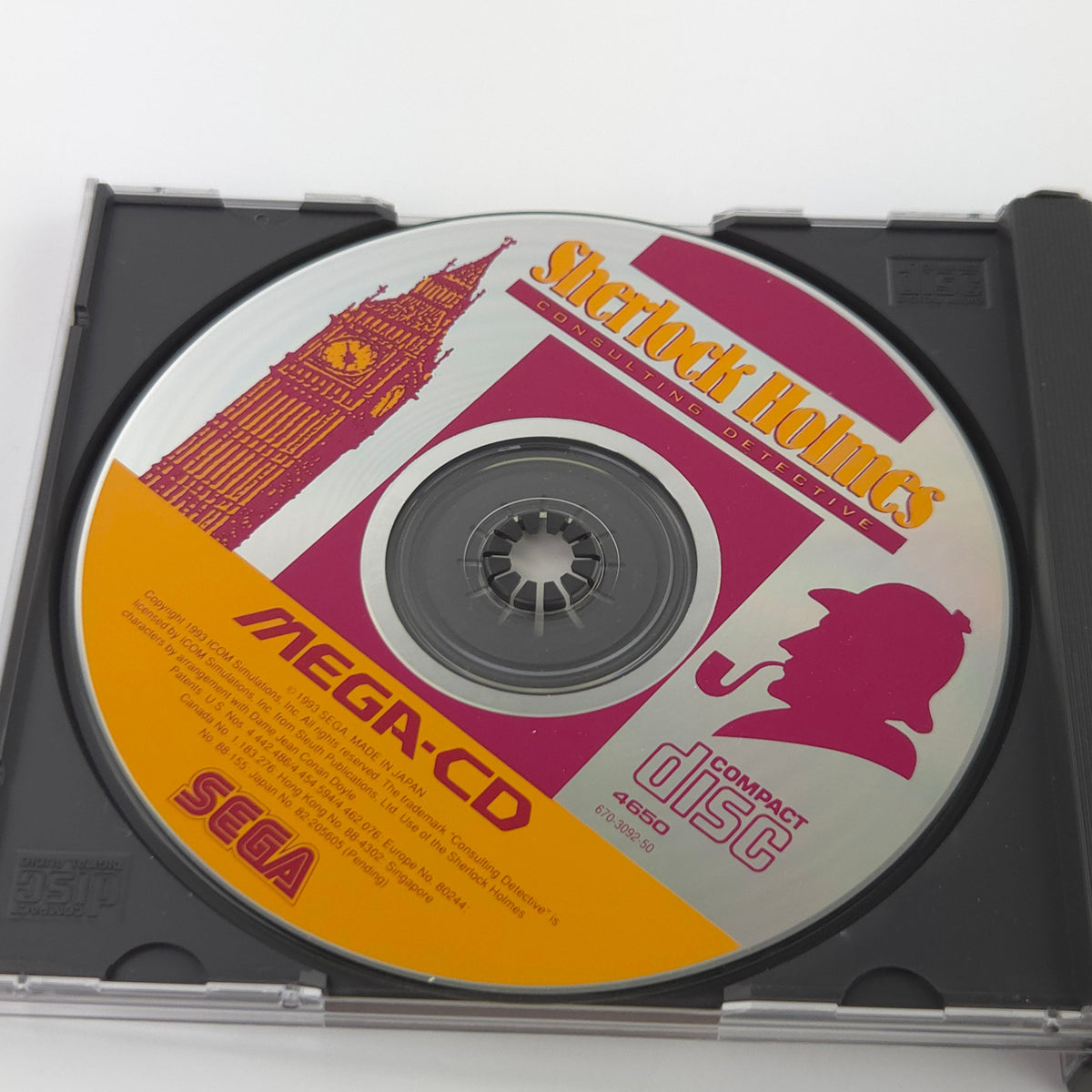 Sega Mega CD Spiel Sherlock Holmes MCD OVP PAL EUR