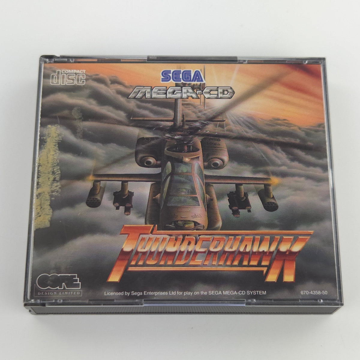 Sega Mega CD Spiel Thunderhawk MCD OVP PAL Core Design