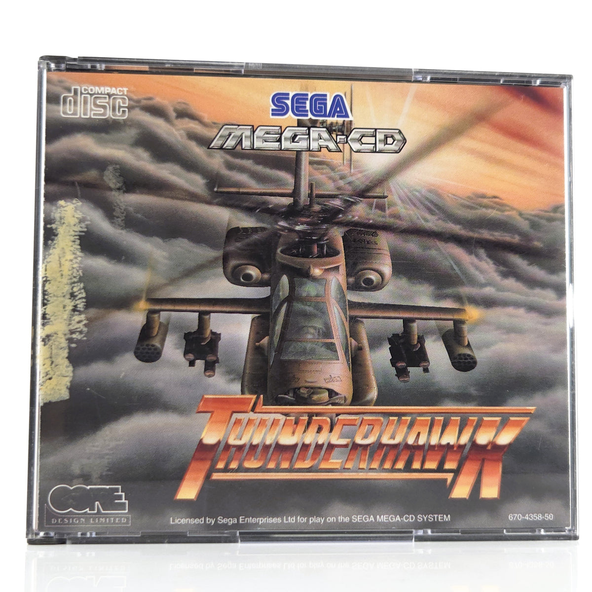 Sega Mega CD Spiel Thunderhawk MCD OVP PAL Core Design