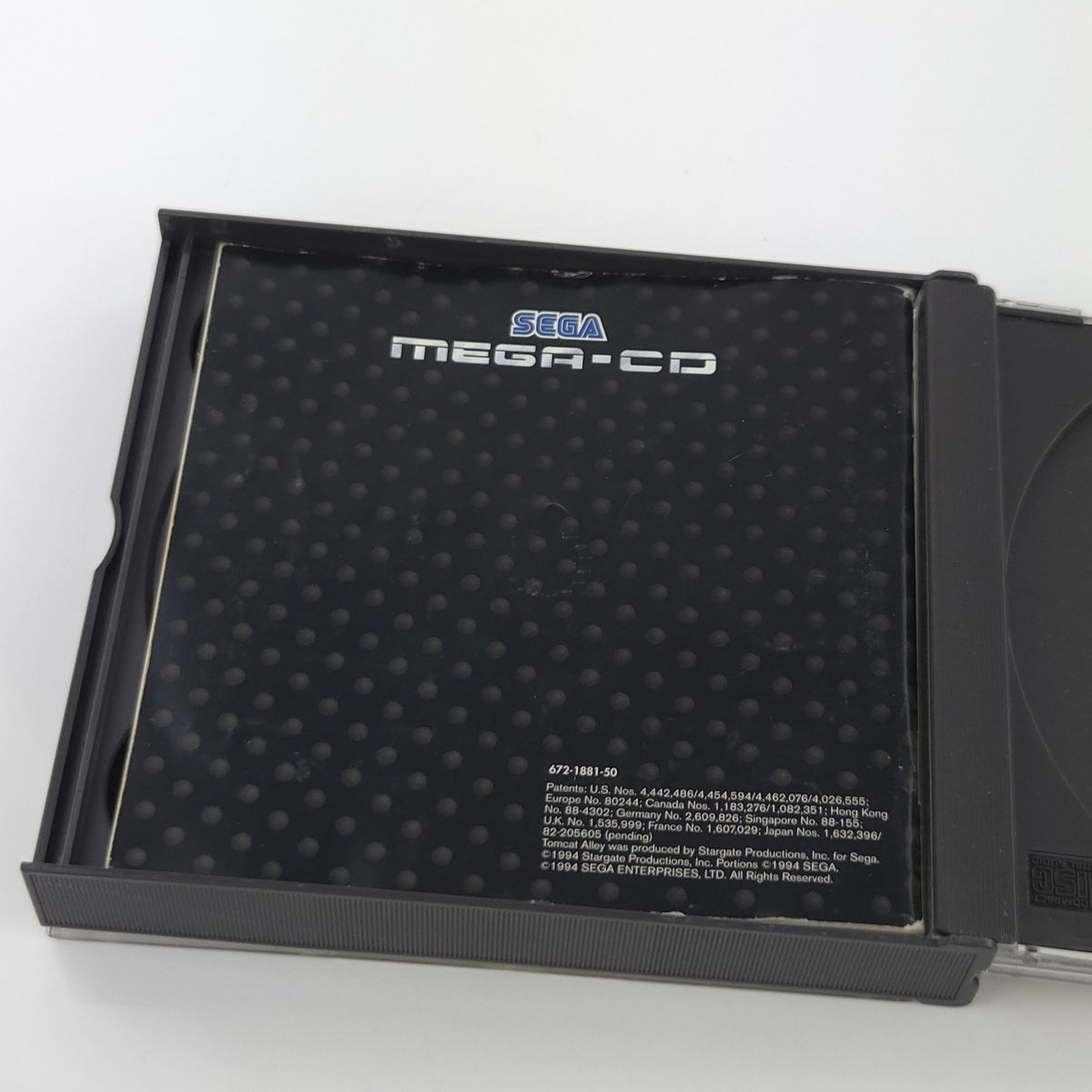 Sega Mega CD Spiel Tomcat Alley OVP PAL