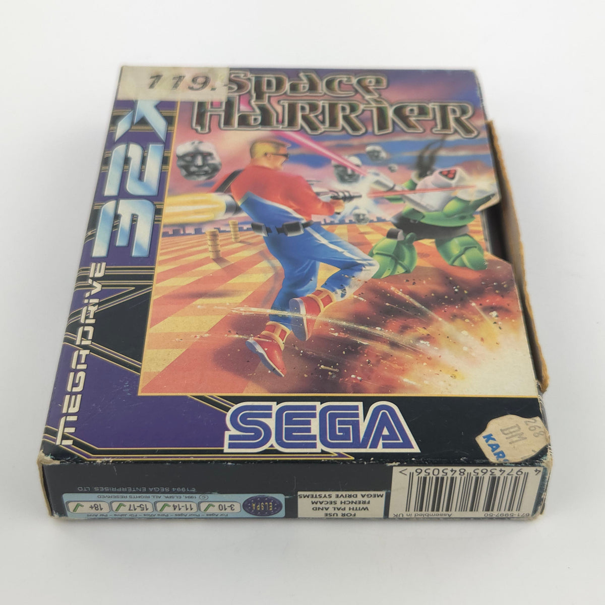 Mega Drive Spiel Space Harrier MD OVP CIB PAL EUR