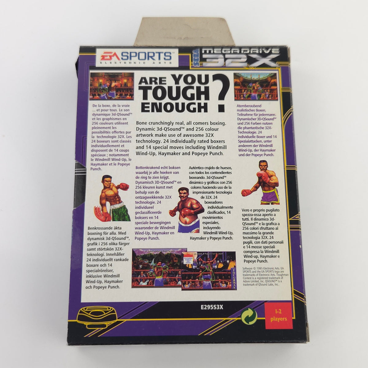 Sega Mega Drive 32X Spiel Toughman Contest MD OVP PAL