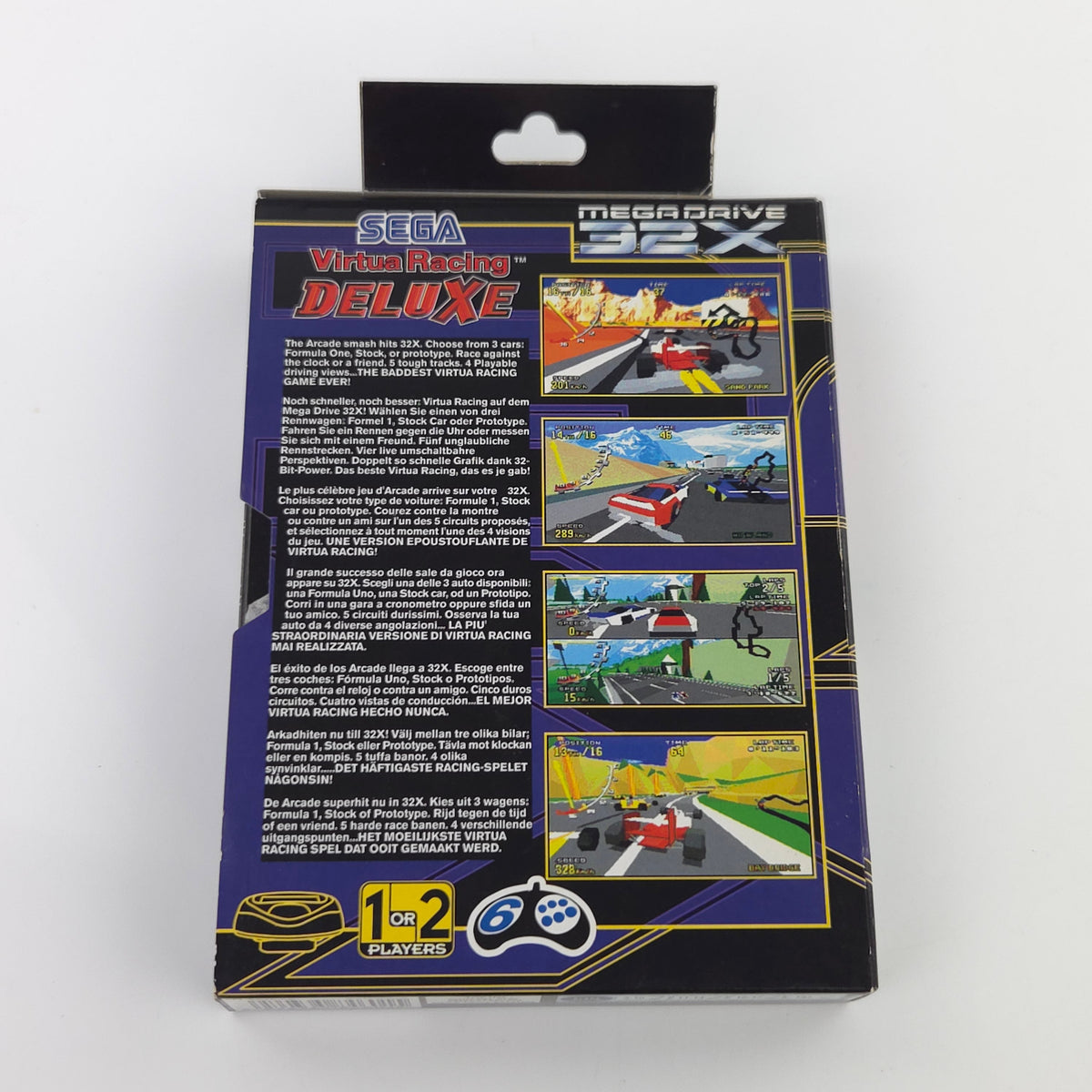 Sega Mega Drive 32X Spiel V.R. Virtua Racing Deluxe OVP PAL