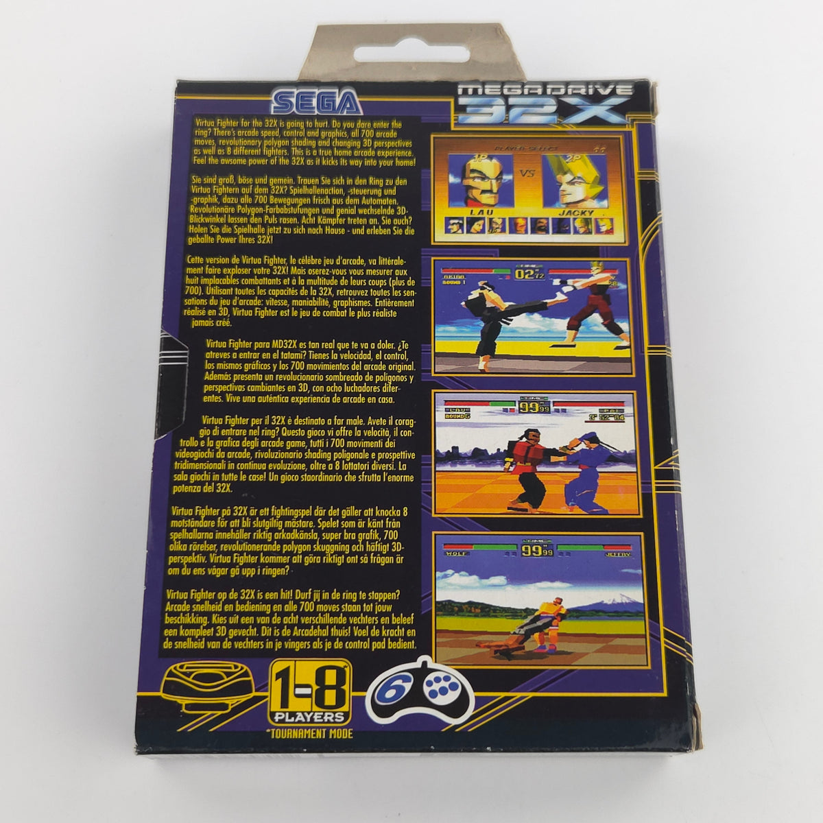 Sega Mega Drive 32X Spiel Virtua Fighter MD Cartridge OVP