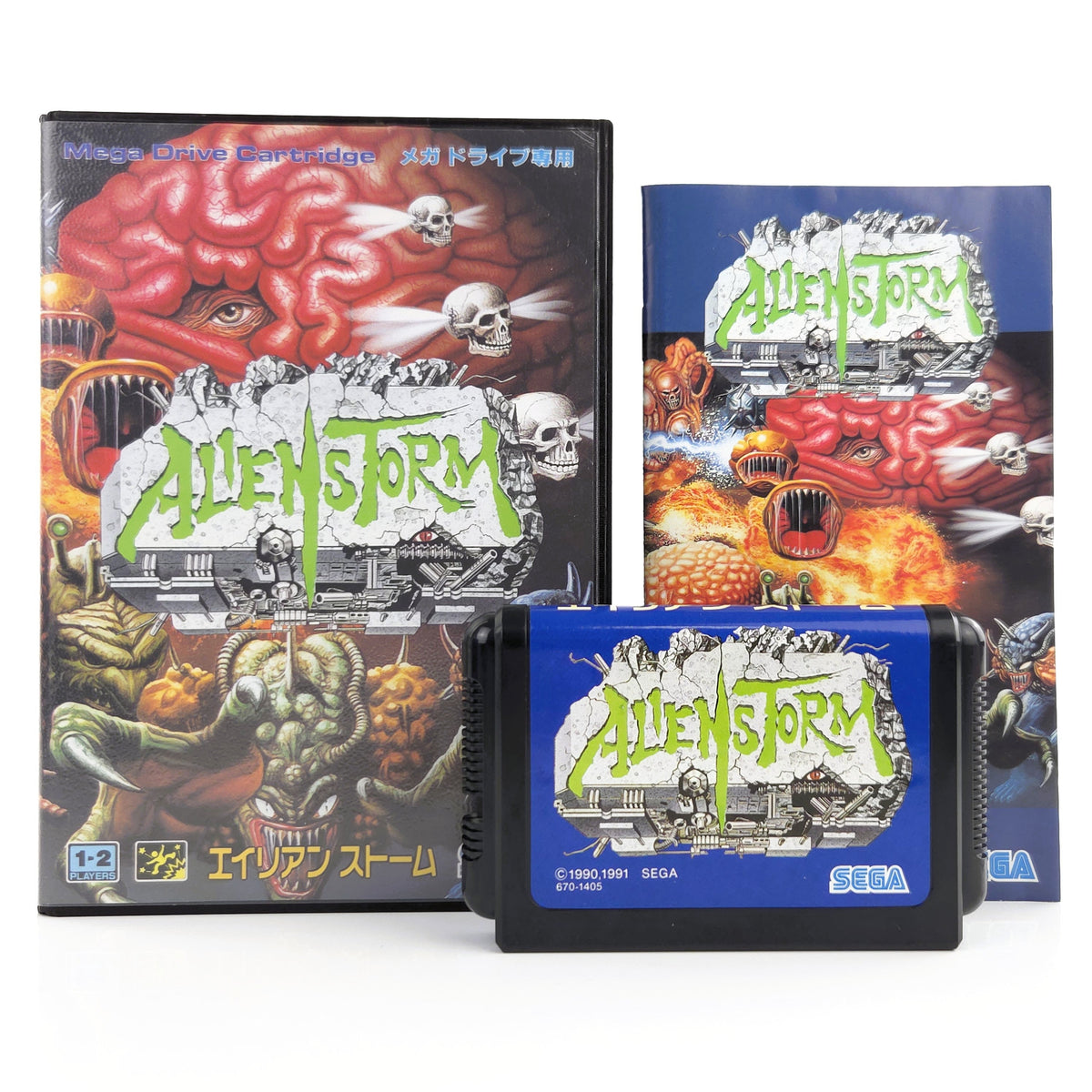 Sega Mega Drive Spiel Alien Storm MD Cartridge OVP NTSC-J