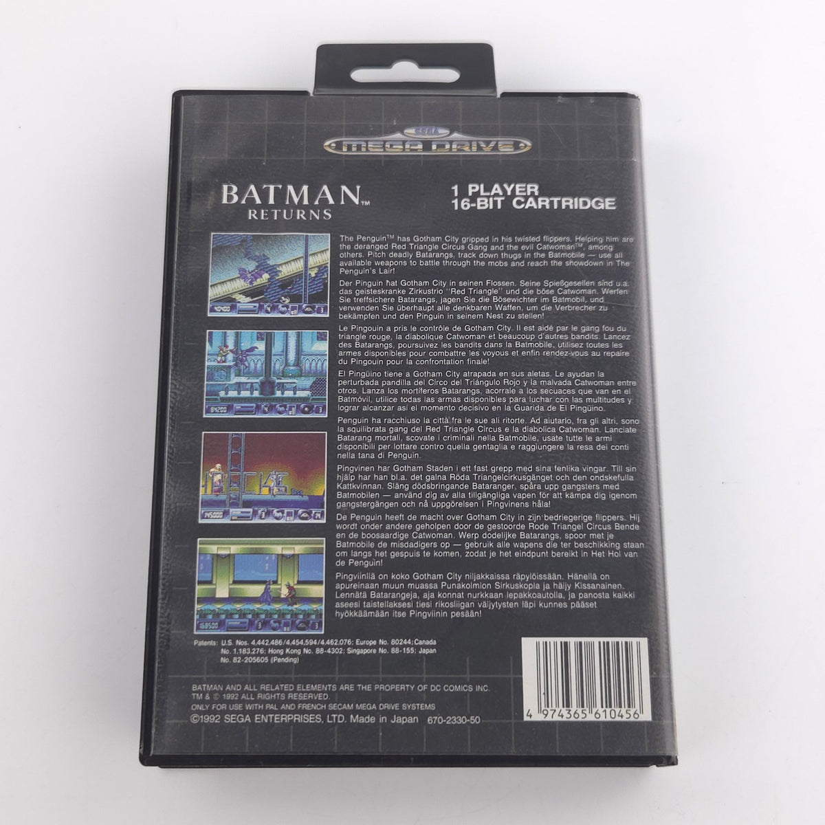 Sega Mega Drive Spiel Batman Returns MD OVP PAL EUR