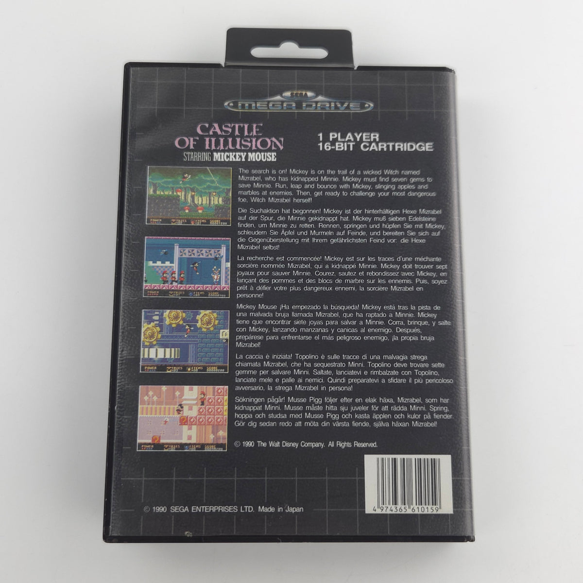 Sega Mega Drive Spiel Castle of Illusion MD OVP PAL