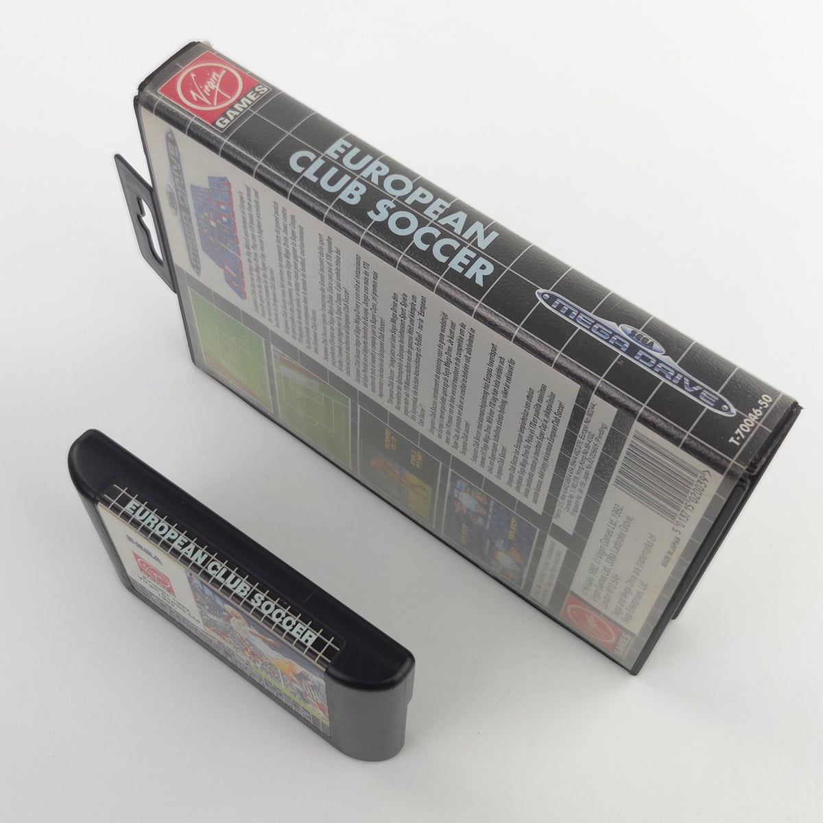 Sega Mega Drive: European Club Soccer - Modul Anleitung OVP (PAL EUR) Fußball