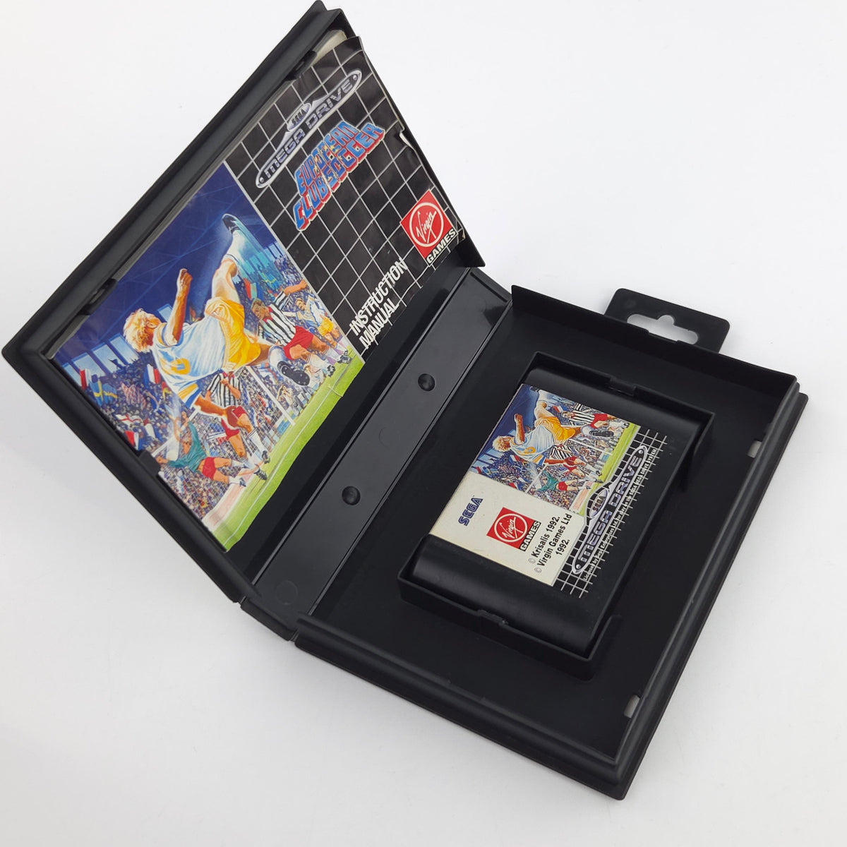 Sega Mega Drive: European Club Soccer - Modul Anleitung OVP (PAL EUR) Fußball