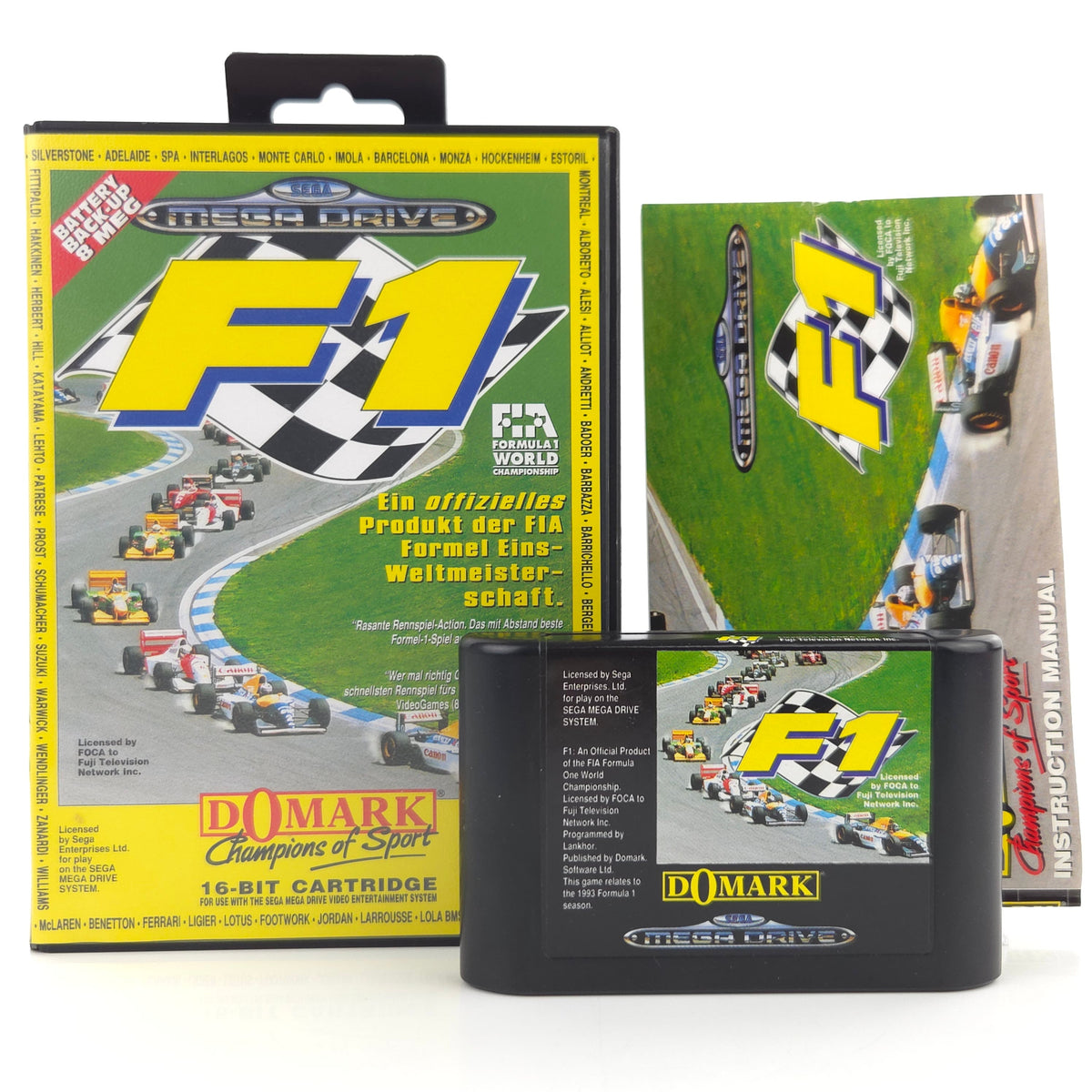 Sega Mega Drive Spiel F1 World Championship MD OVP PAL