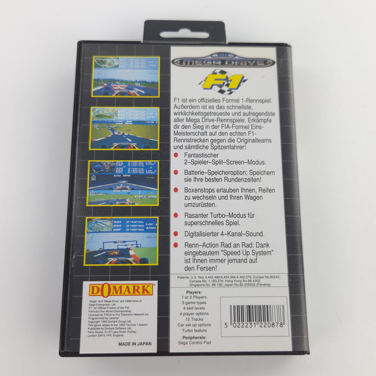 Sega Mega Drive Spiel F1 World Championship MD OVP PAL
