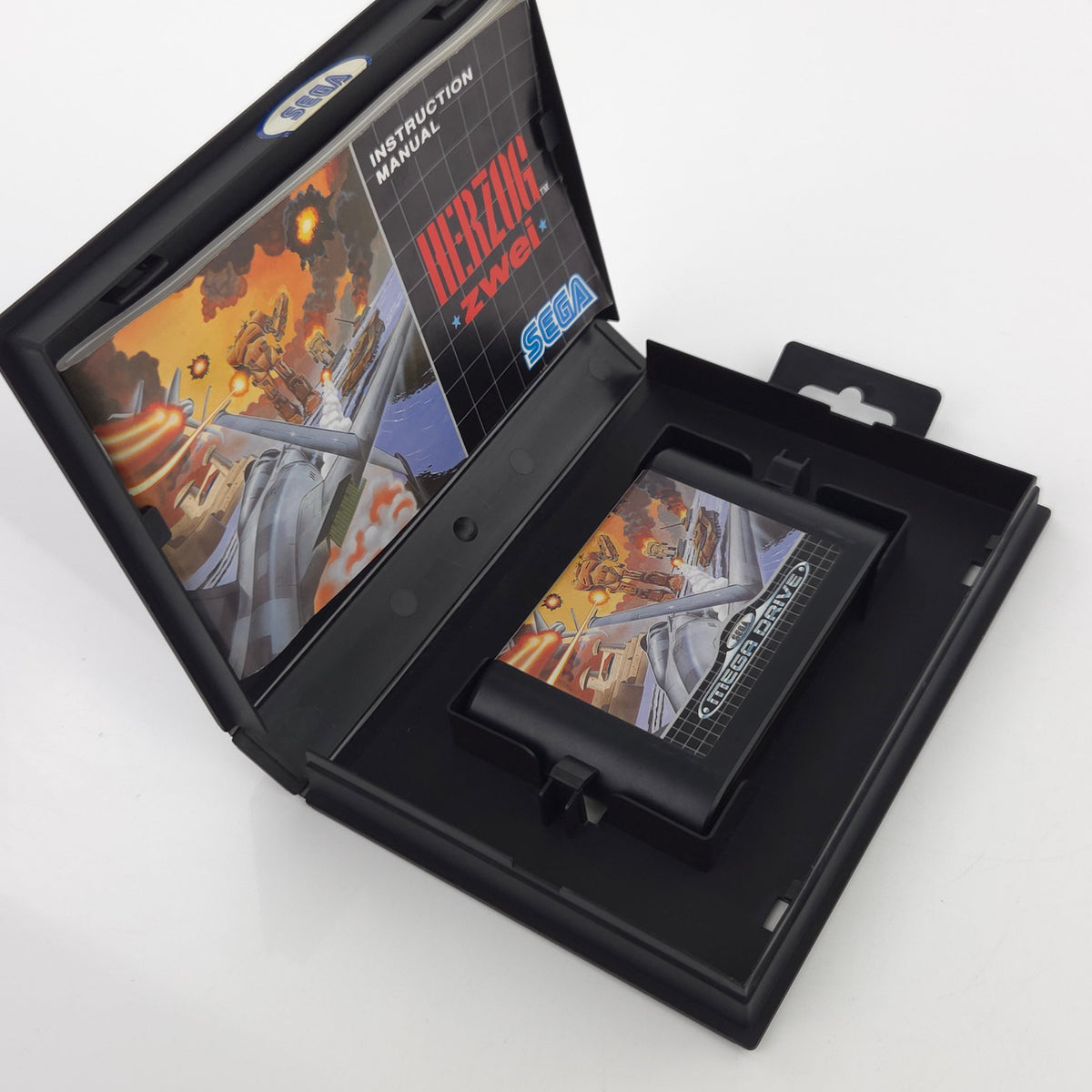 Mega Drive Spiel Herzog Zwei Modul Anleitung OVP PAL