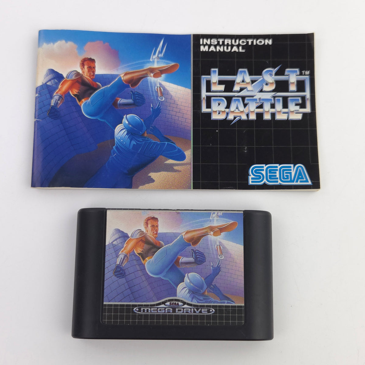 Sega Mega Drive Spiel Last Battle Modul Anleitung OVP PAL