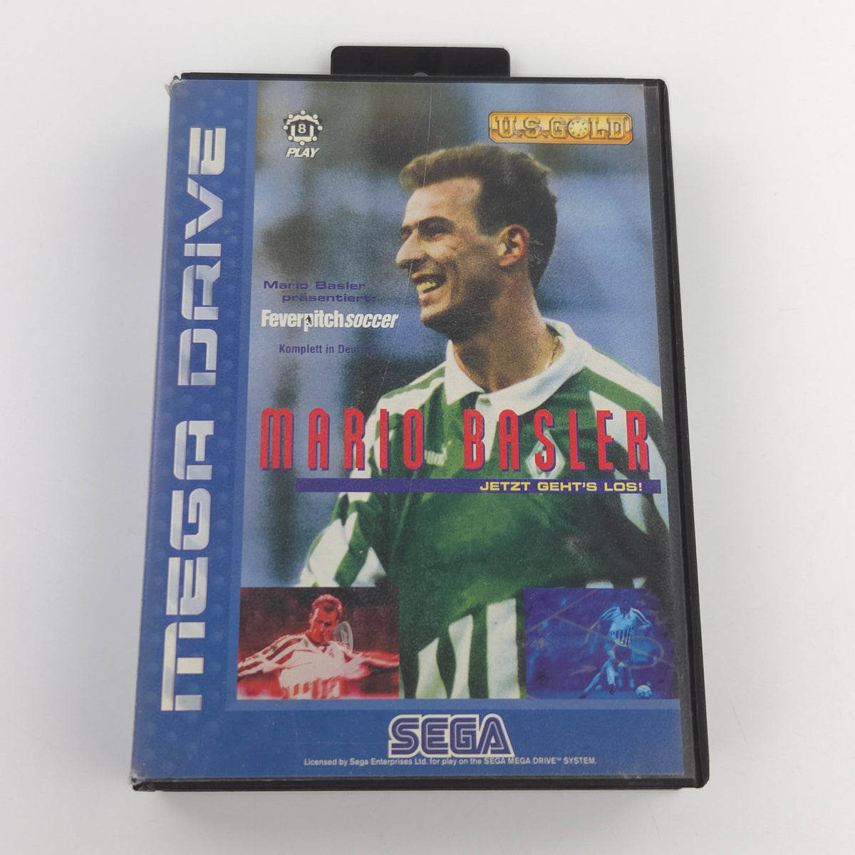 Sega Mega Drive Spiel Mario Basler Fever Pitch OVP PAL