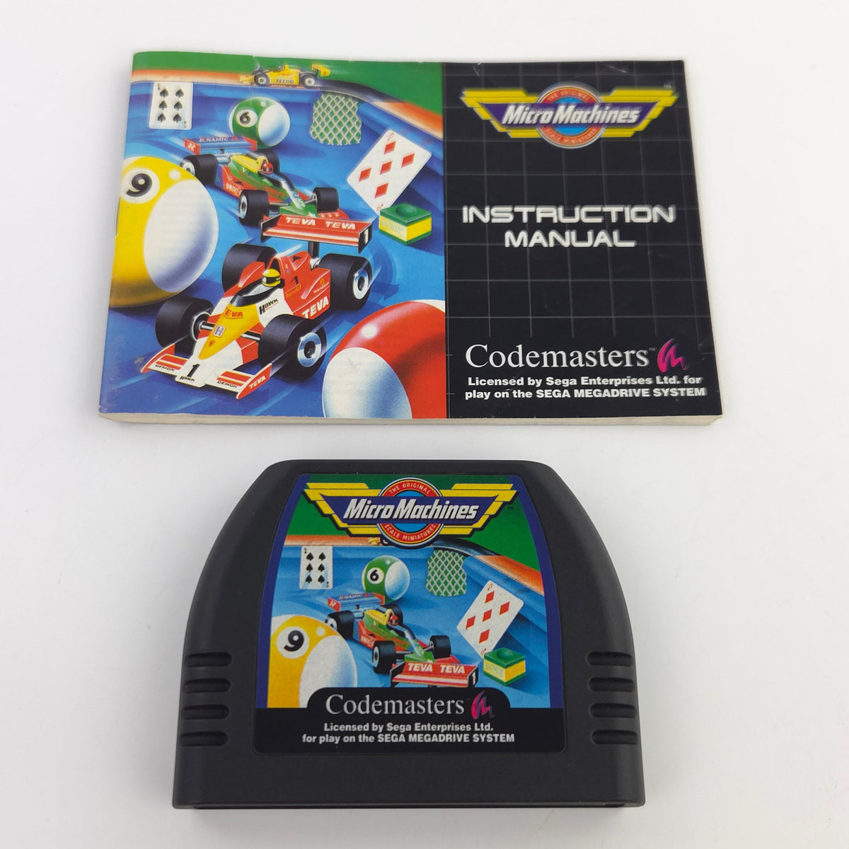 Mega Drive Spiel Micro Machines OVP PAL Codemasters