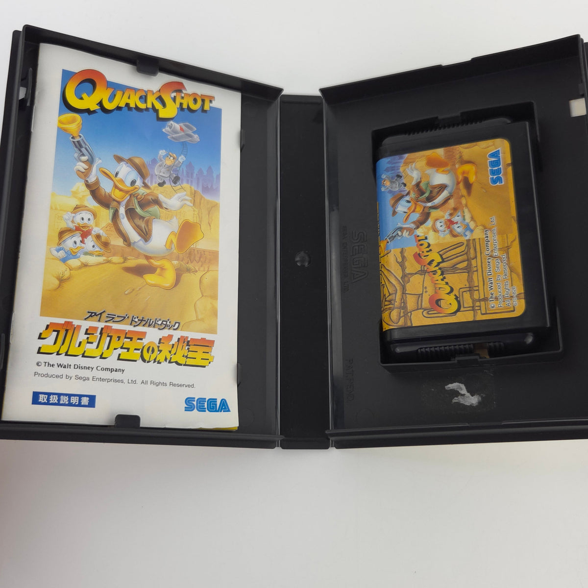 Sega Mega Drive Spiel Quackshot MD Cartridge OVP NTSC-J