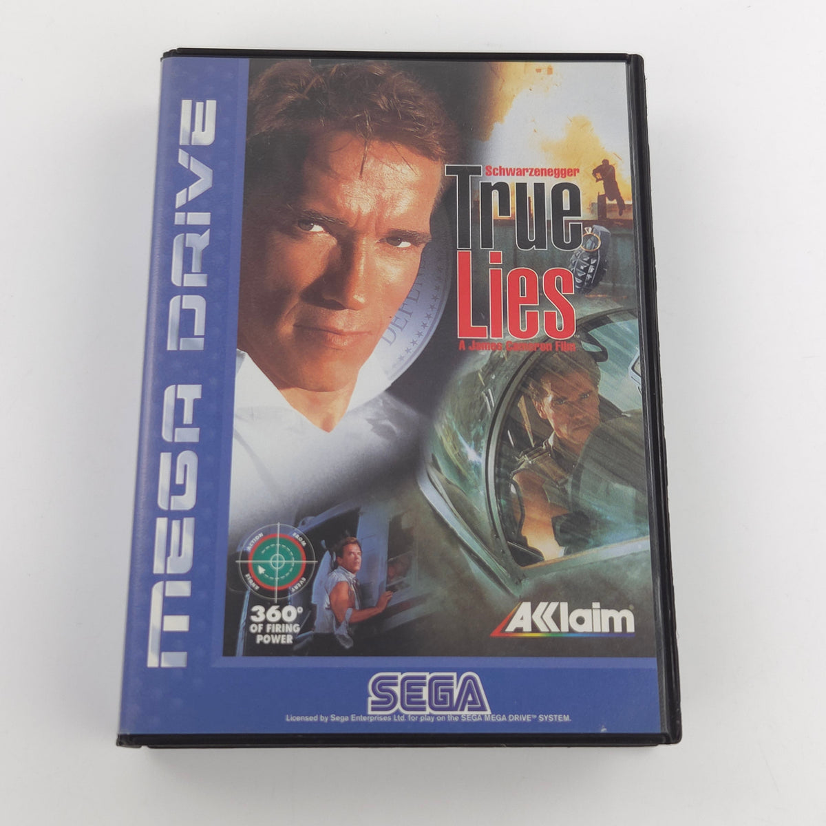 Mega Drive Spiel True Lies Modul OVP PAL EUR Gut