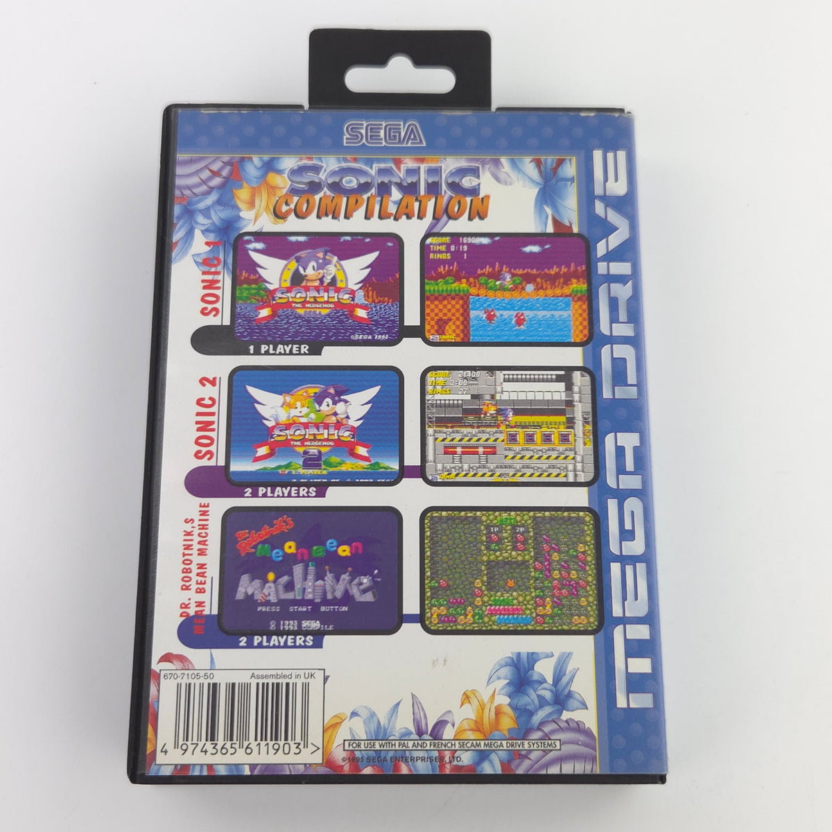 Sega Mega Drive Spiel Sonic Compilation MD OVP PAL EUR