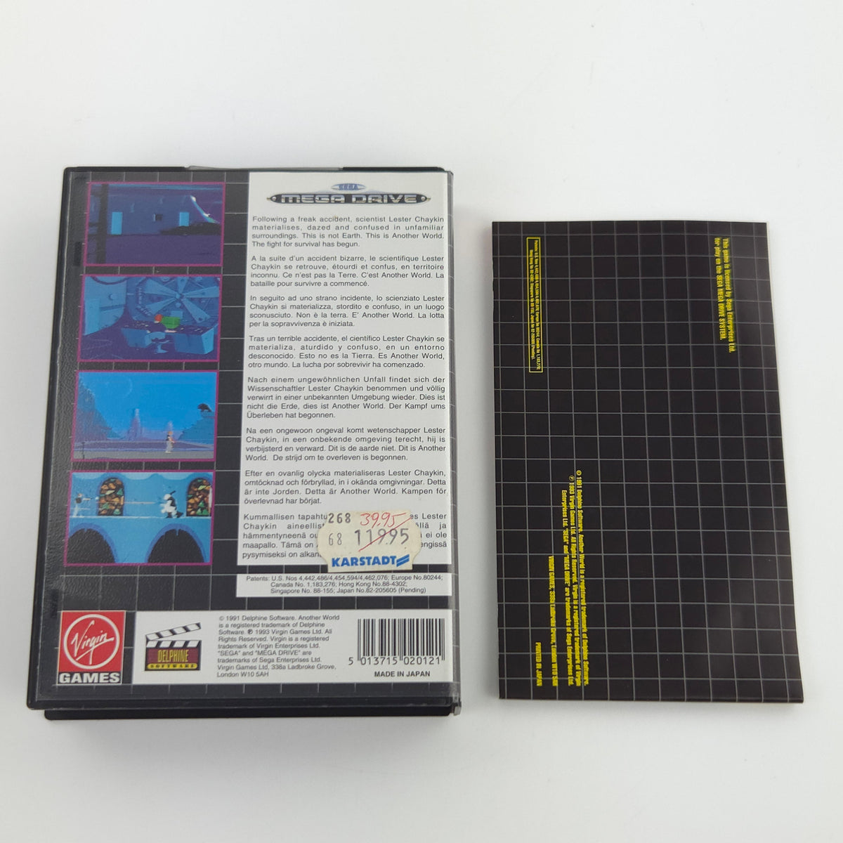 Sega Mega Drive Spiel Another World OVP PAL