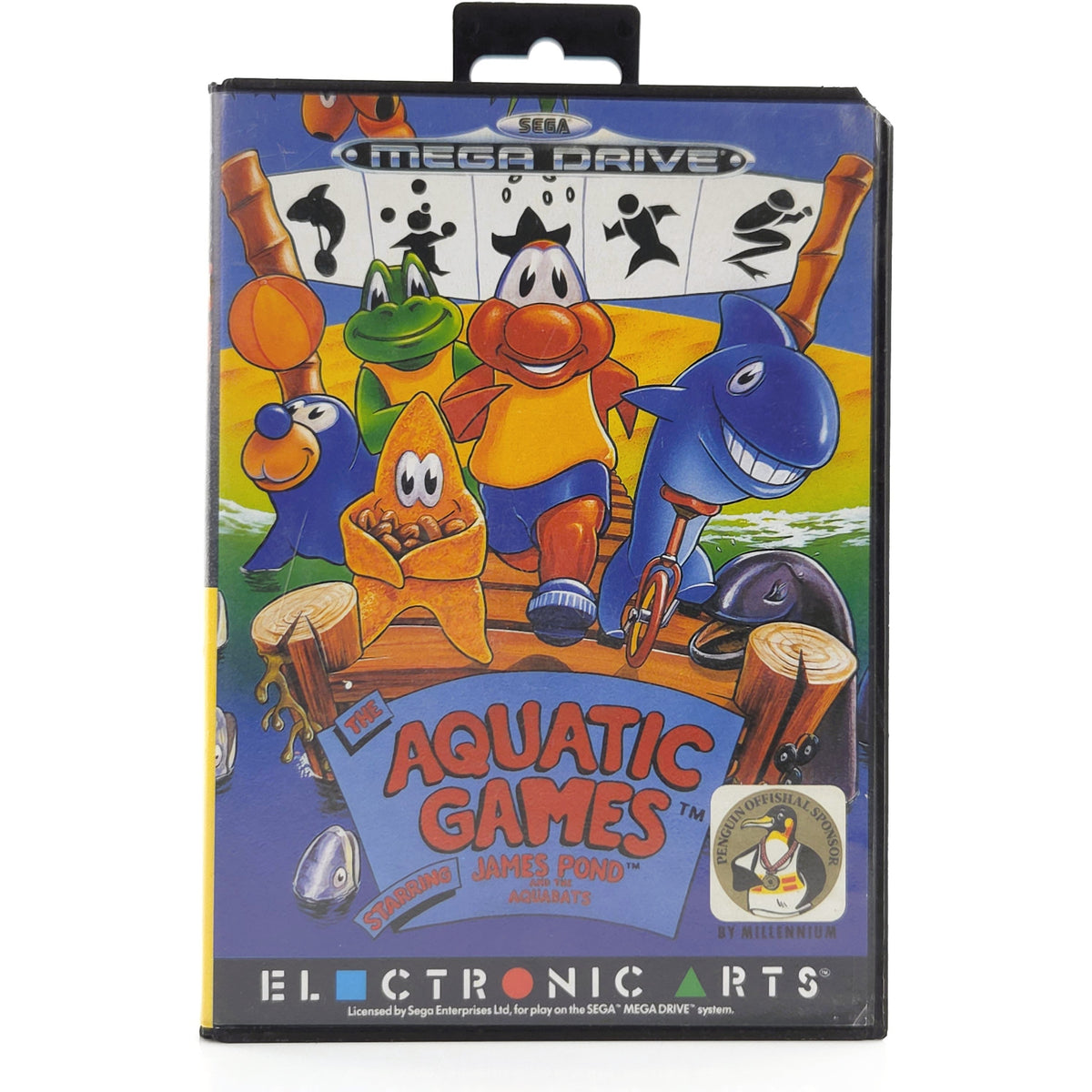 Mega Drive Spiel Aquatic Games James Pond MD OVP PAL EUR