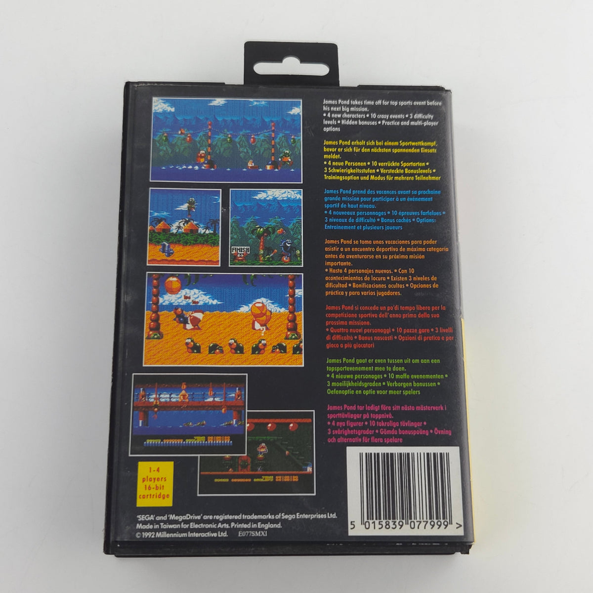 Mega Drive Spiel Aquatic Games James Pond MD OVP PAL EUR