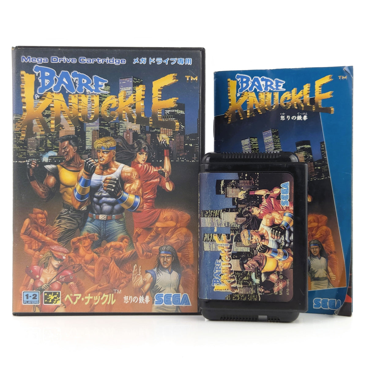 Mega Drive Spiel Bare Knuckle MD Japan NTSC J OVP