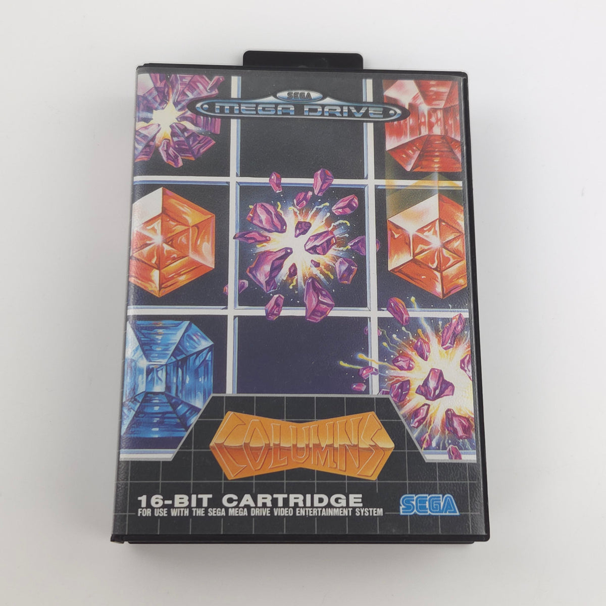 Sega Mega Drive Spiel: Columns - 16-Bit Cartridge Modul Anleitung OVP (PAL EUR)
