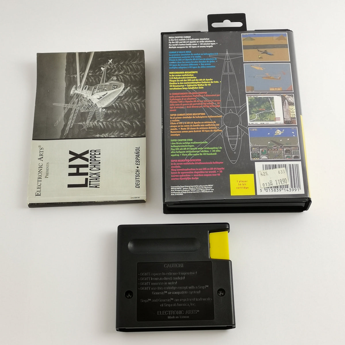 Sega Mega Drive Spiel – Air Force LHX Attack Chopper OVP