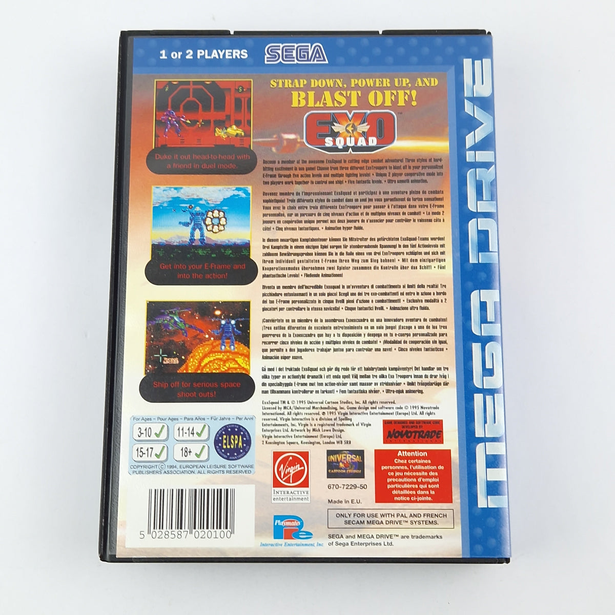 Sega Mega Drive Spiel – Exo Squad (Neu OVP CIB)