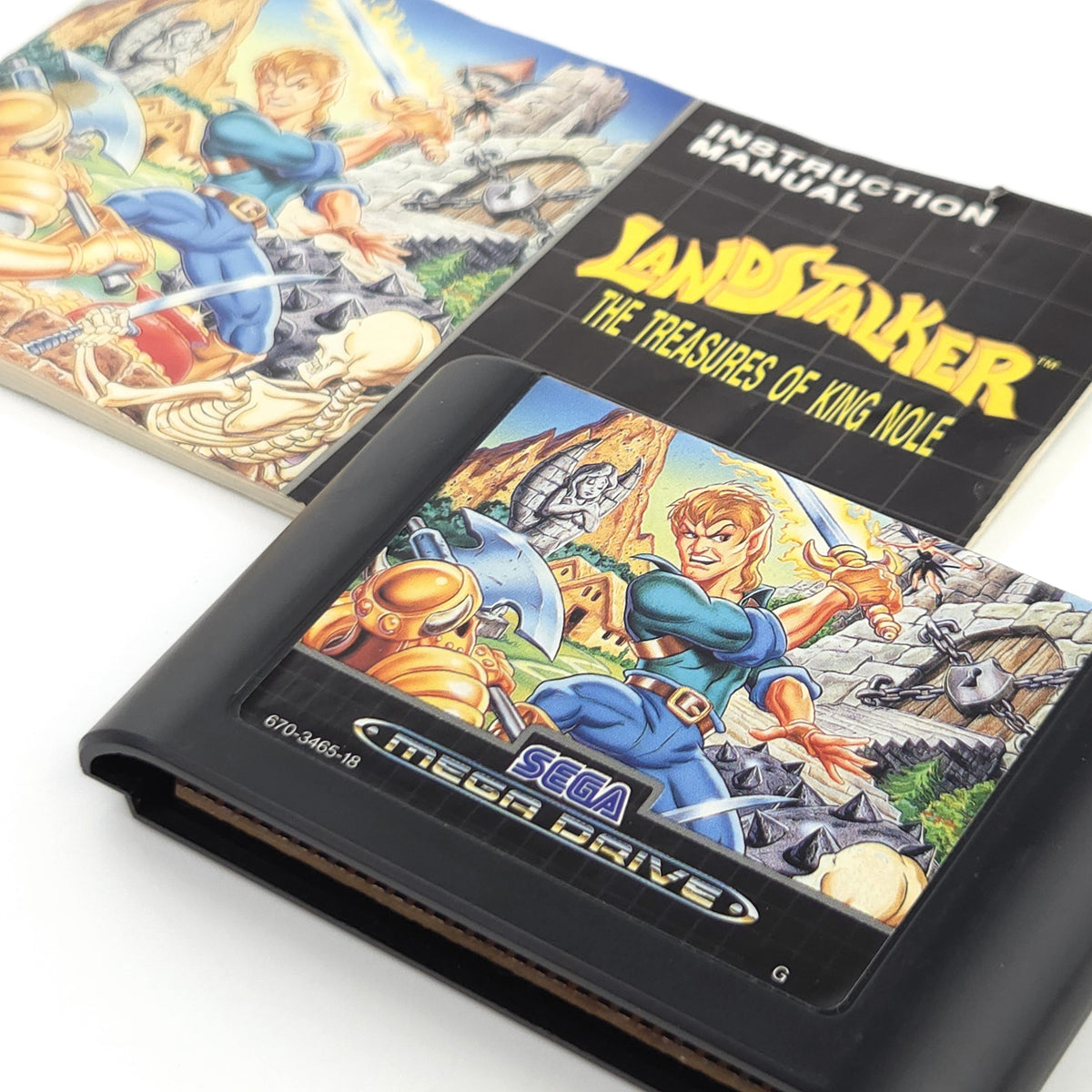 Sega Mega Drive Spiel: Landstalker - MD Cartridge und Anleitung (PAL EUR)