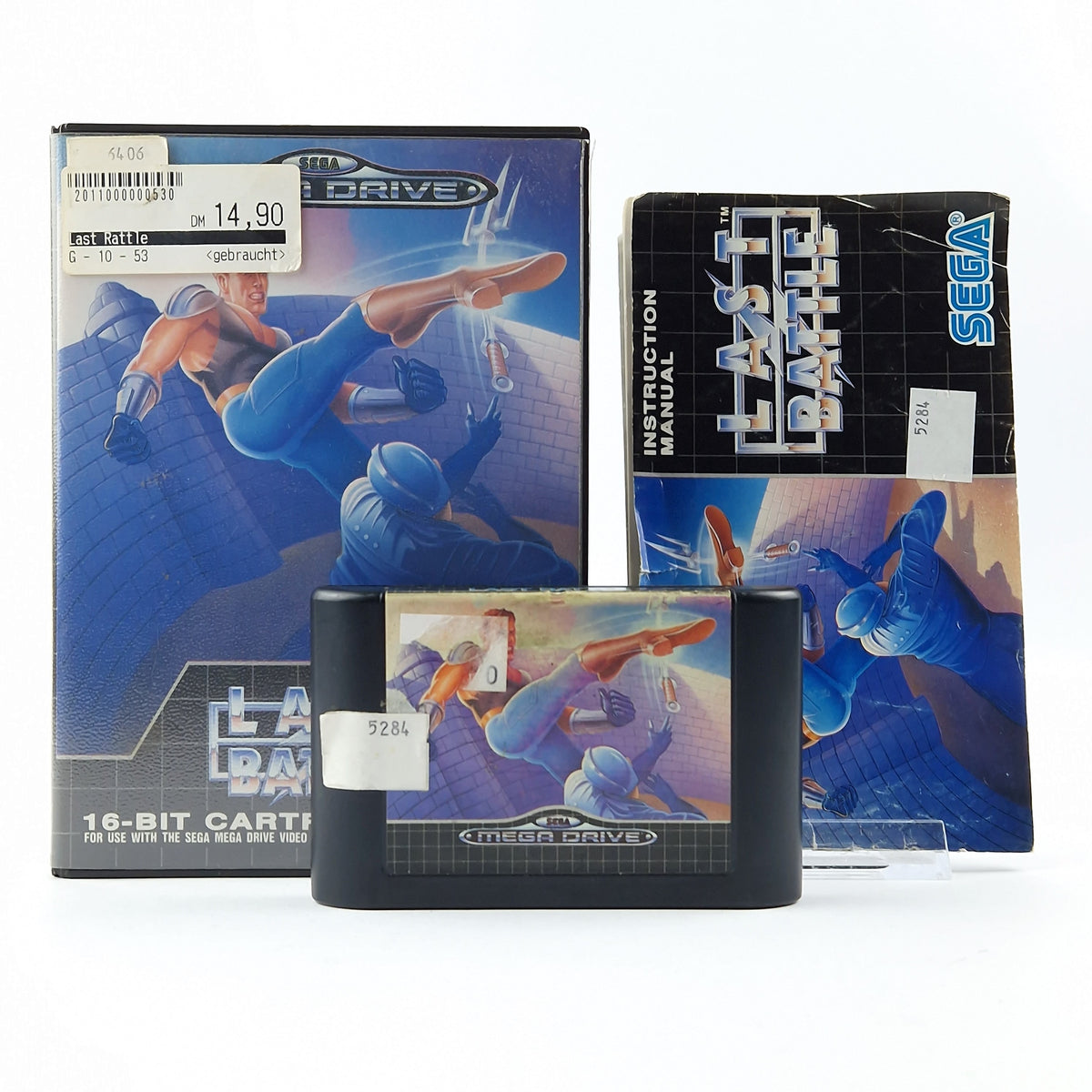 Sega Mega Drive Spiel – Last Battle OVP Anleitung PAL