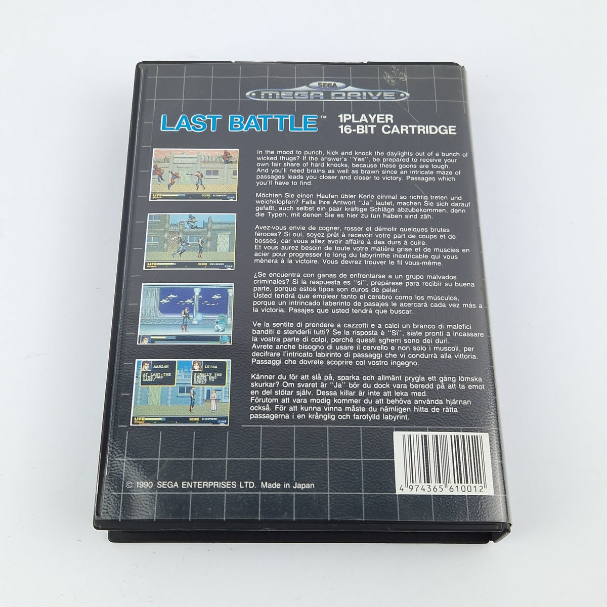 Sega Mega Drive Spiel – Last Battle OVP Anleitung PAL