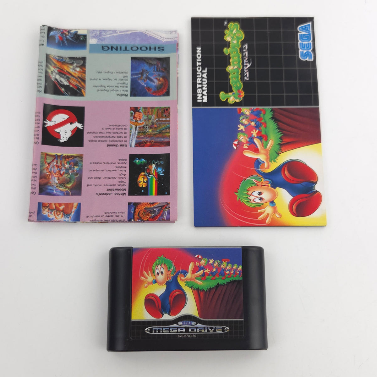 Sega Mega Drive Spiel Lemmings Psygnosis MD OVP PAL EUR