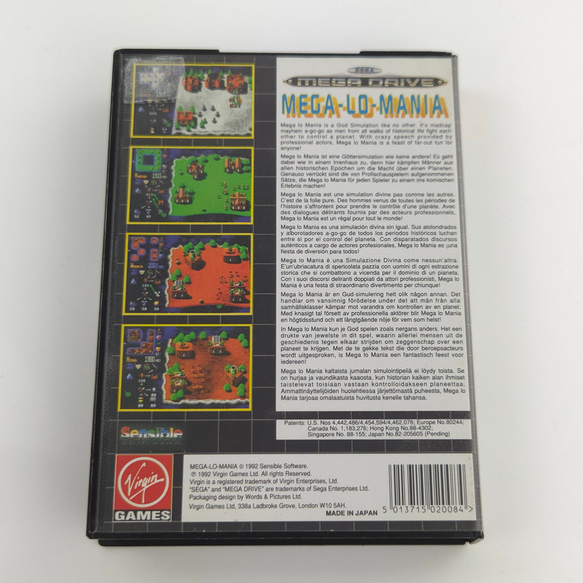 Sega Mega Drive Spiel – Mega-Lo-Mania Modul OVP PAL