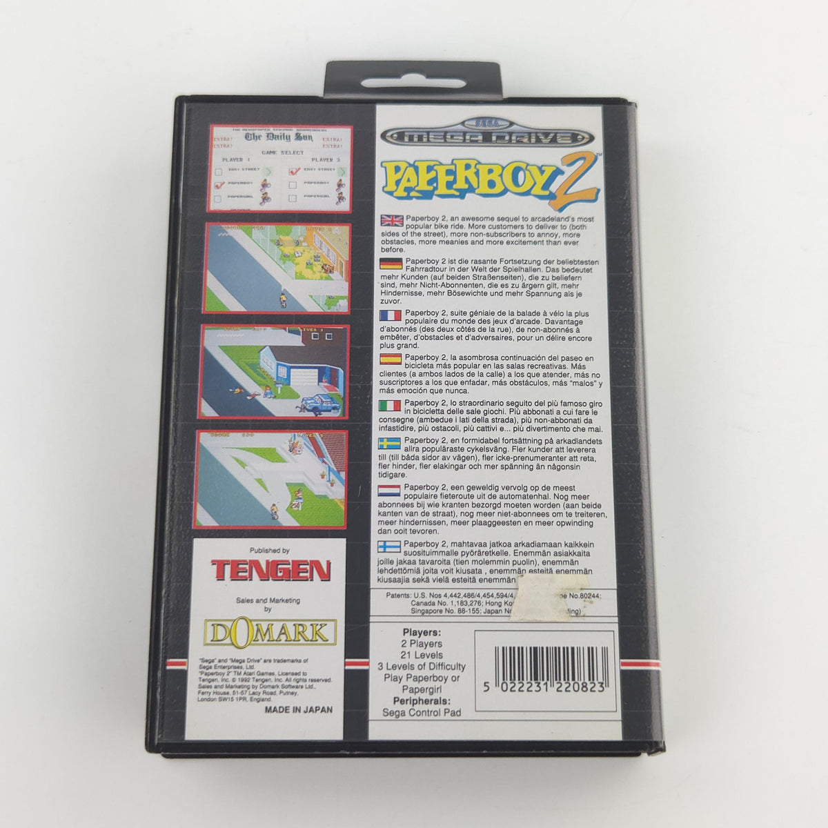 Sega Mega Drive Spiel Paperboy 2 MD OVP CIB PAL Tengen