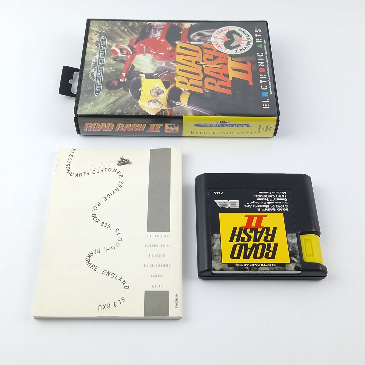 Sega Mega Drive Spiel – Road Rash II 2 OVP PAL Modul