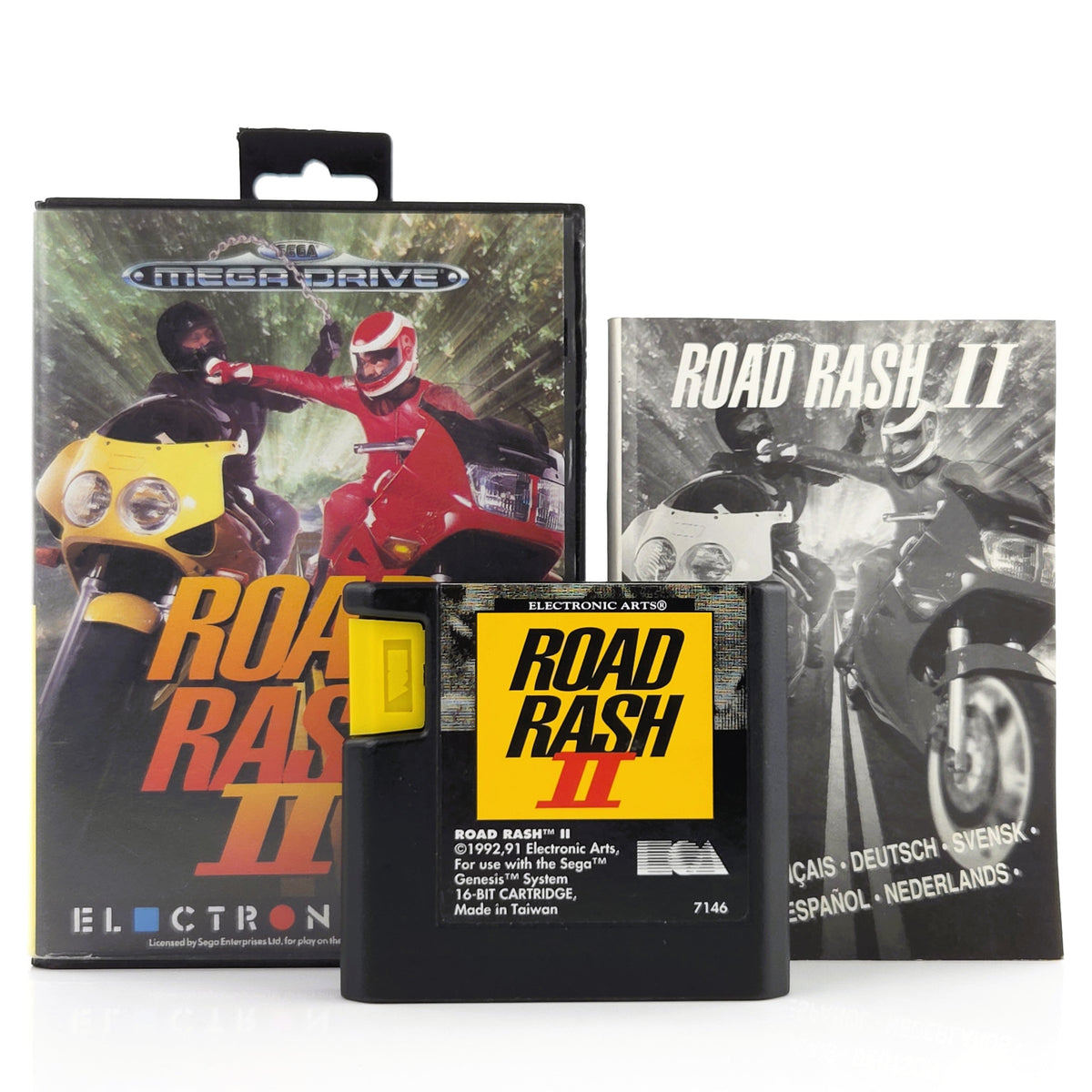 Sega Mega Drive Spiel Road Rash II MD OVP PAL EUR EA