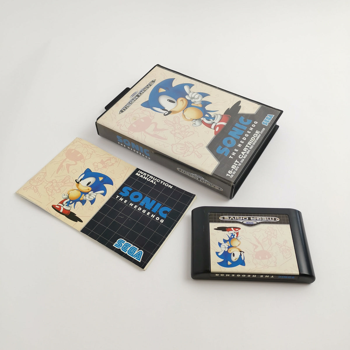 Sega Mega Drive Spiel – Sonic The Hedgehog OVP PAL