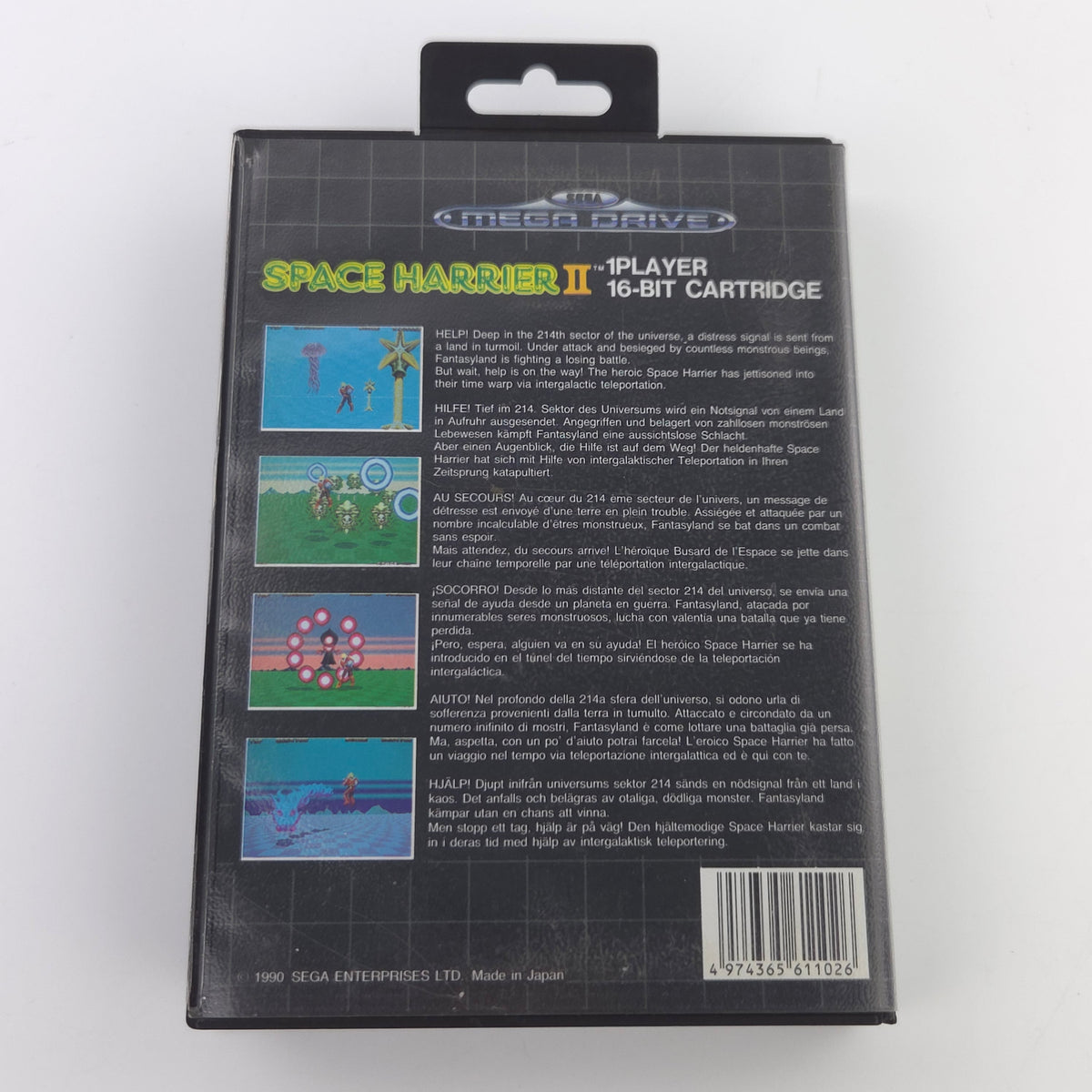 Sega Mega Drive Spiel Space Harrier II OVP
