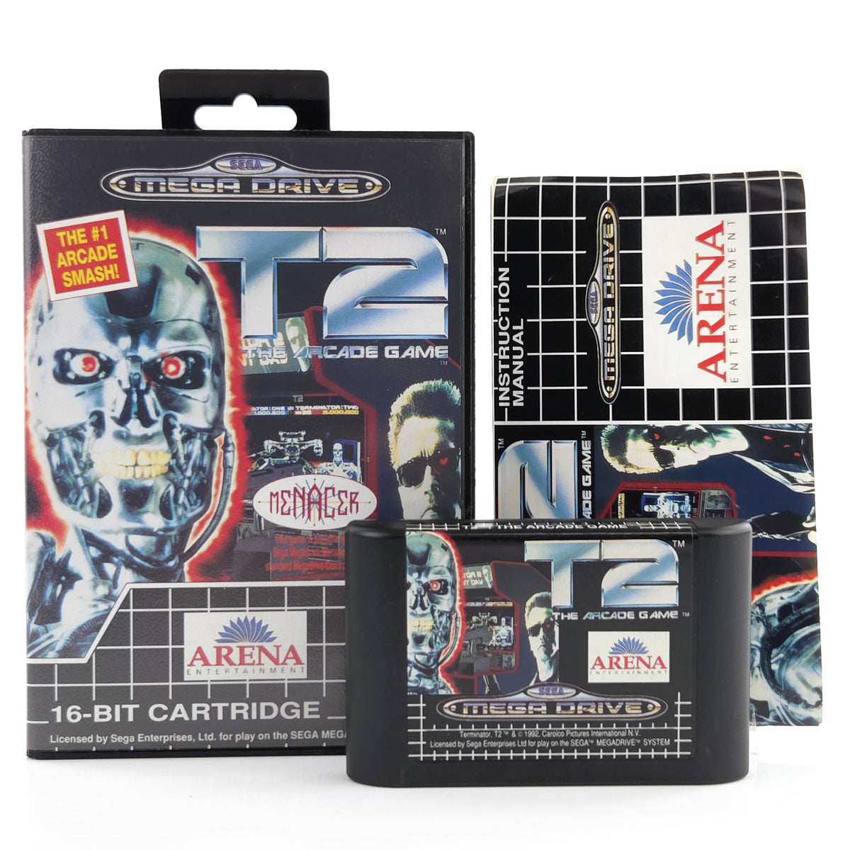 Sega Mega Drive Spiel T2 Terminator Arcade MD OVP PAL