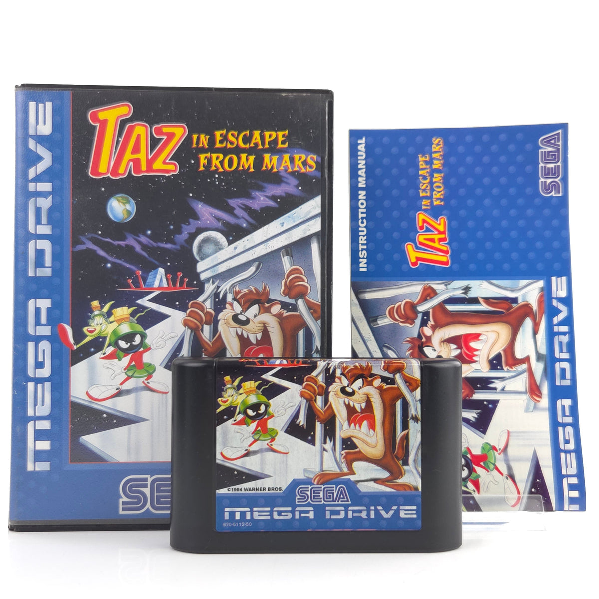Sega Mega Drive Spiel TAZ Escape from Mars MD OVP PAL